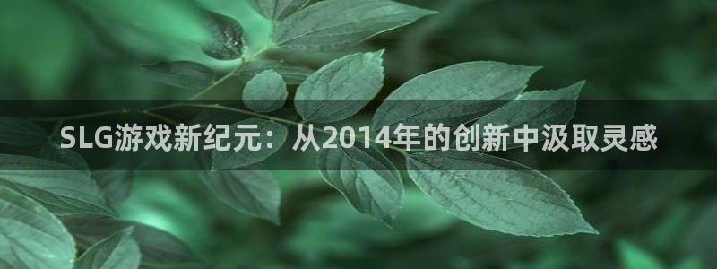 我想看db电竞：SLG游戏新纪元：从2014年的创新中汲取灵感